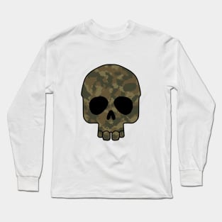 Dark camouflage skull Long Sleeve T-Shirt